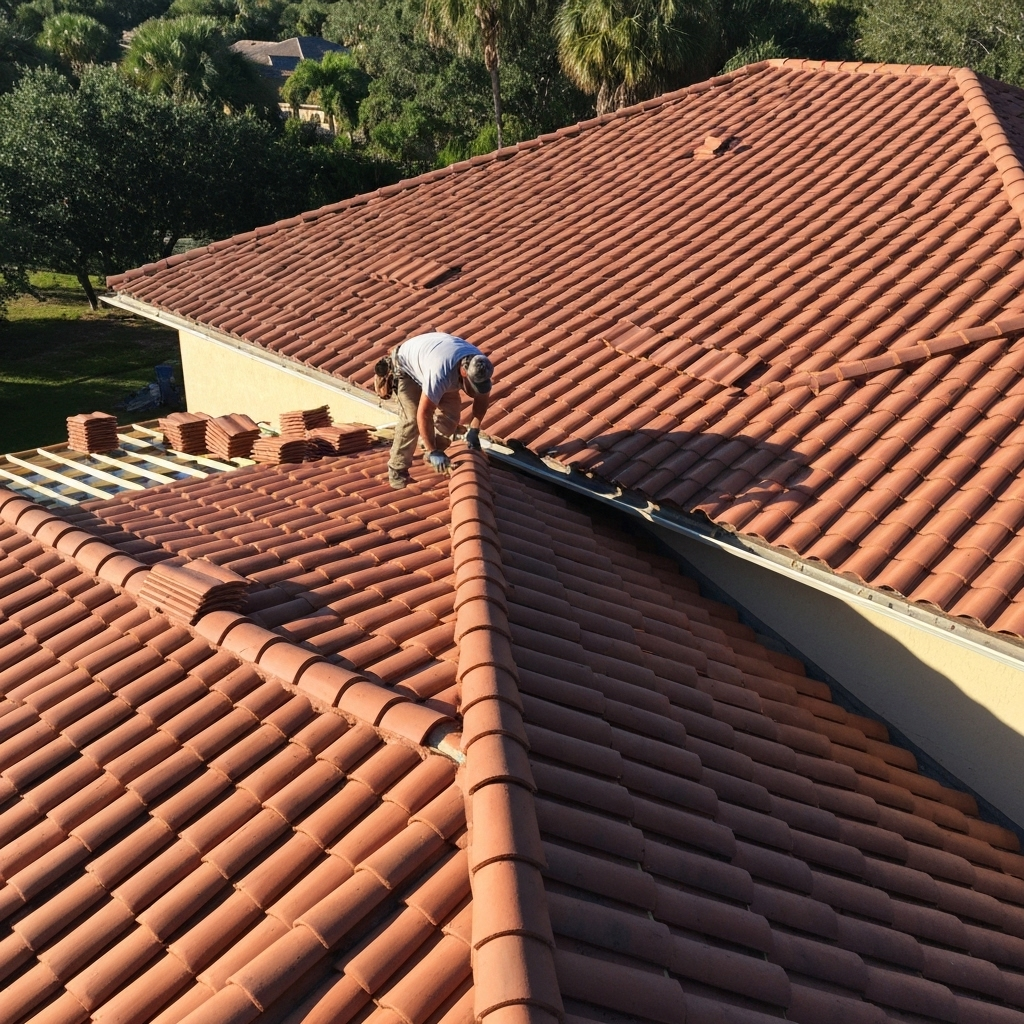 Tile Roof Installation - Lake Mary Home